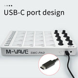 M-VAVE SMC-PAD Wireless MIDI Controller Pads 16 RGB Pads