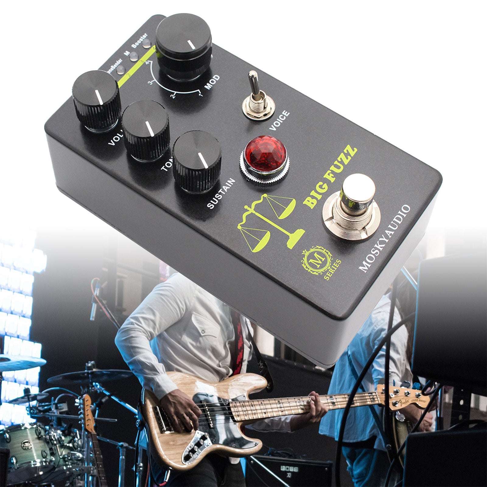 MOSKYAUDIO M-series Guitar Pedal TRANSPARENT DRIVE