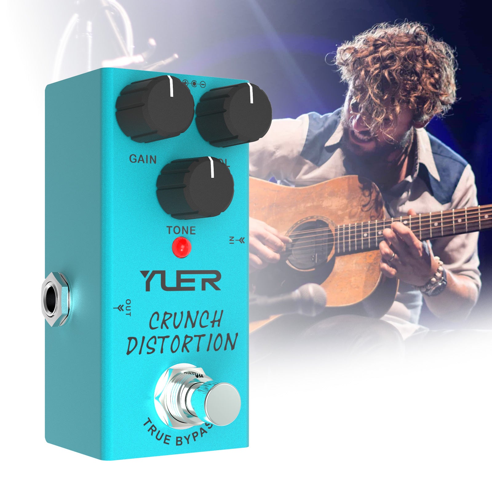 YUER RF-03 Electric Guitar Pedal Crunch Distortion