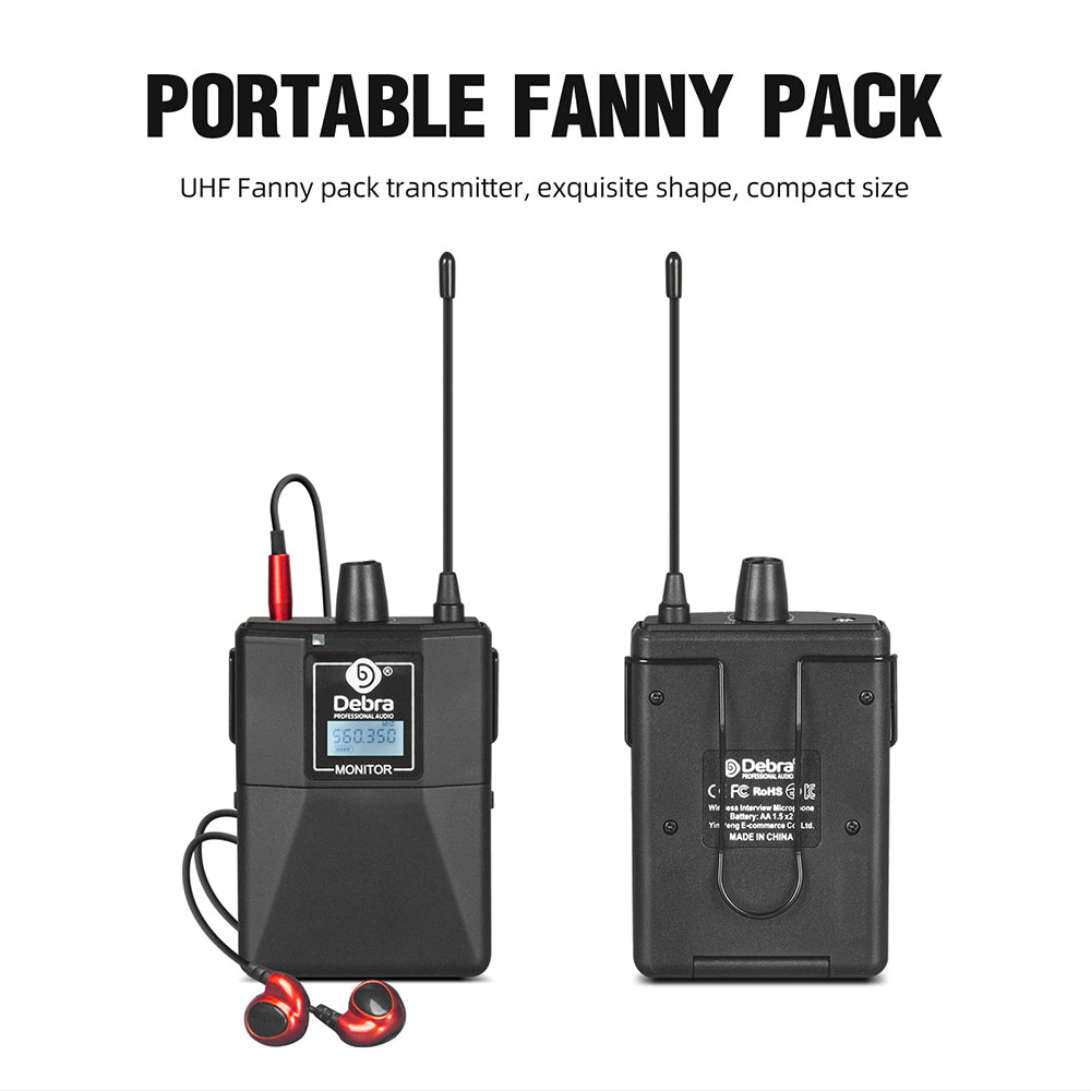 Debra ER-102 Singal Channel UHF In Ear Monitor Wireless System