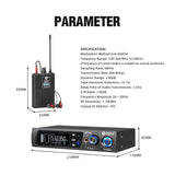 Debra ER-102 Singal Channel UHF In Ear Monitor Wireless System