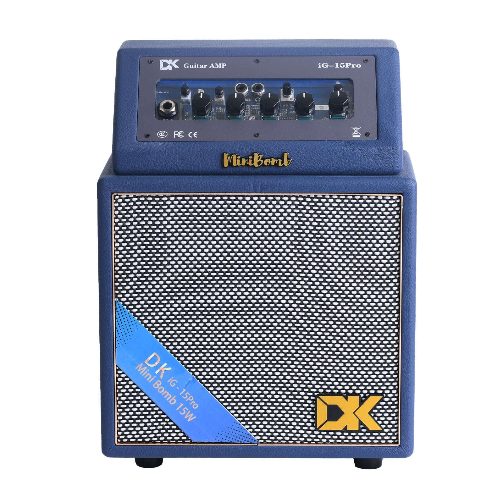 DK iG-15 PRO lectric Guitar Amp 15 Watts Rechargeable Distortion Delay Acoustic
