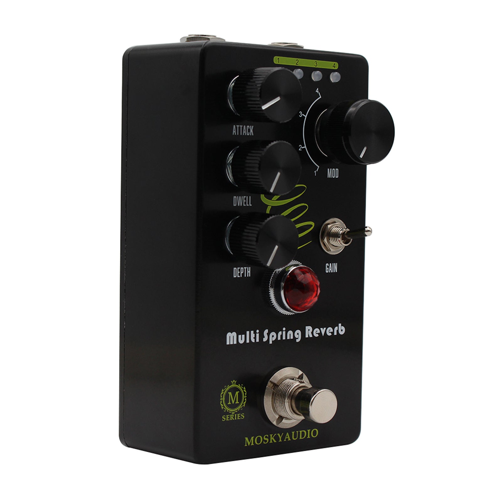 MOSKYAUDIO Multi Spring Reverb Guitar Bass Effect Pedal