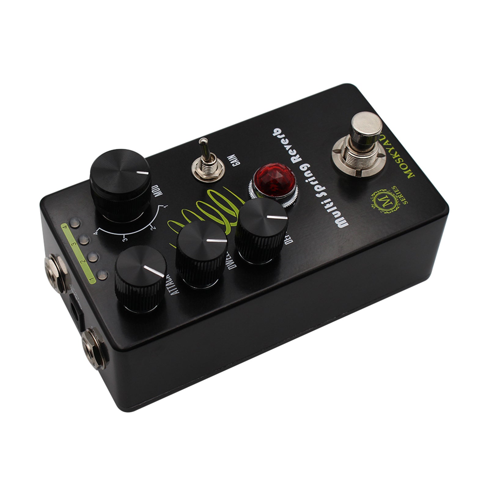 MOSKYAUDIO Multi Spring Reverb Guitar Bass Effect Pedal