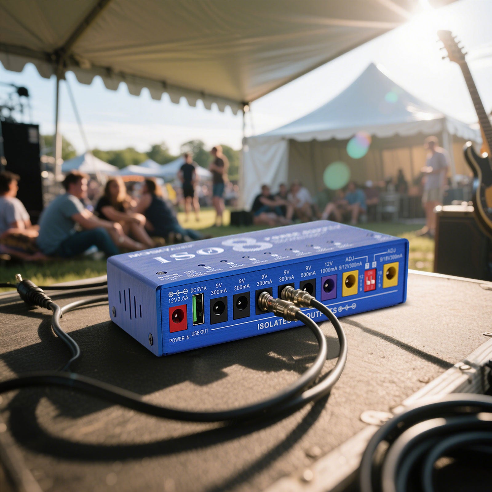 MOSKY AUDIO Guitar Pedal ISO 8 Power Supply 8-way Independent Isolated