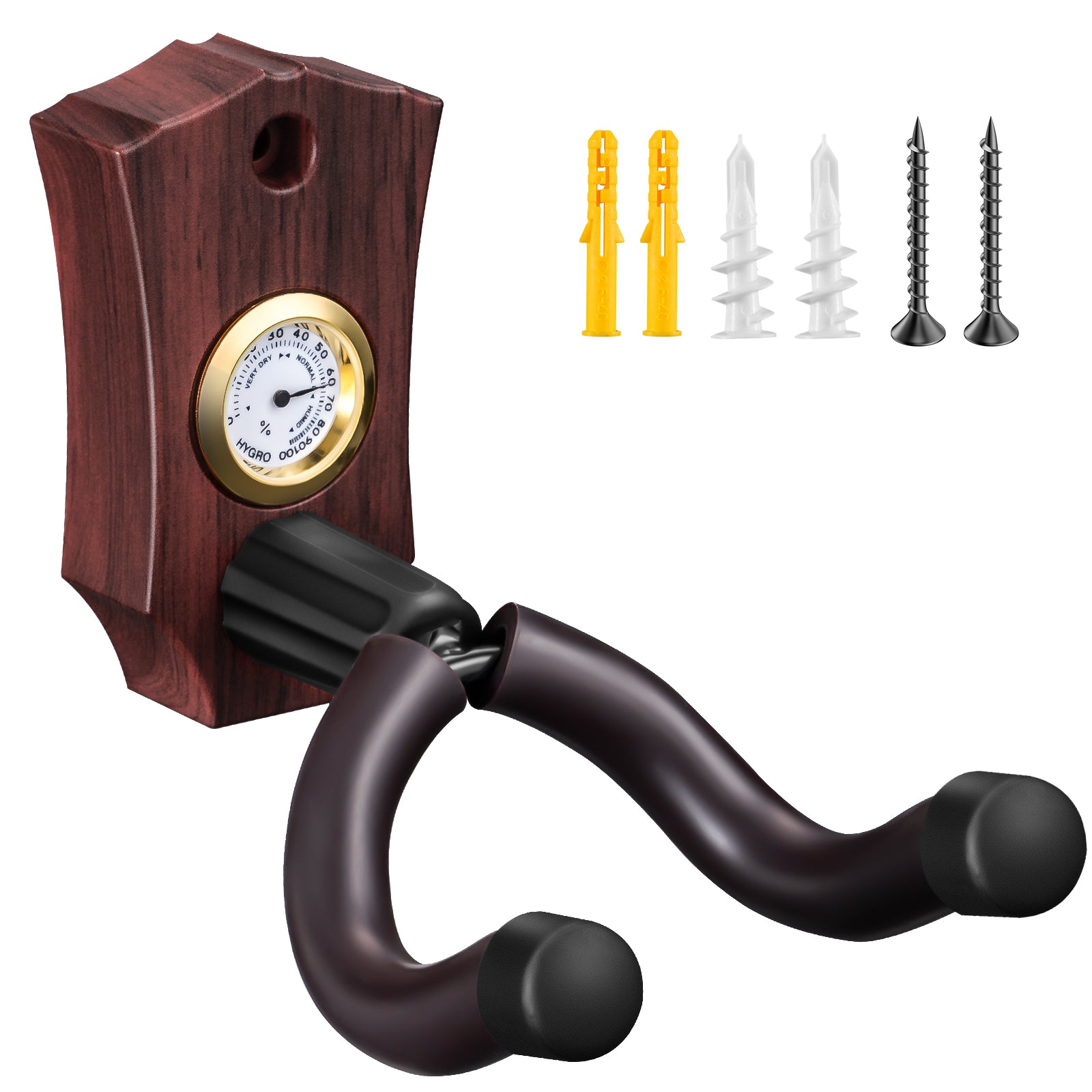 Gitarrenhalter mit Mini-Hygrometer (Nur in Deutschland erhältlich)