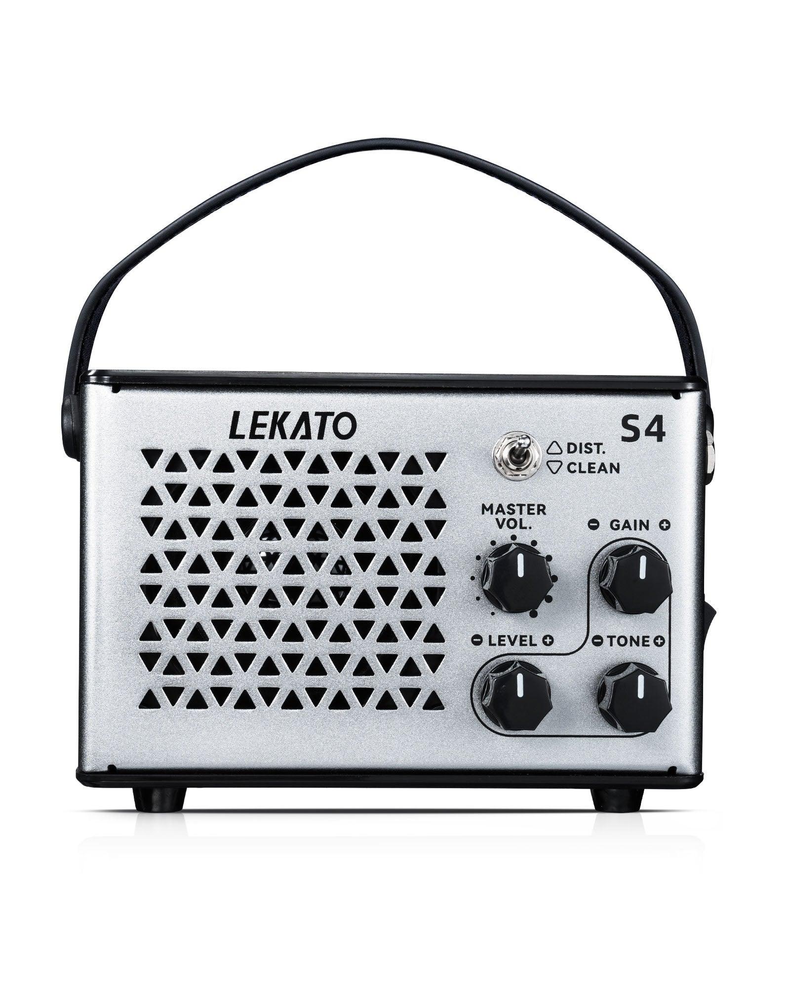 LEKATO S4 Electric Guitar Amp 10W Clean Distortion Gain Control Amp
