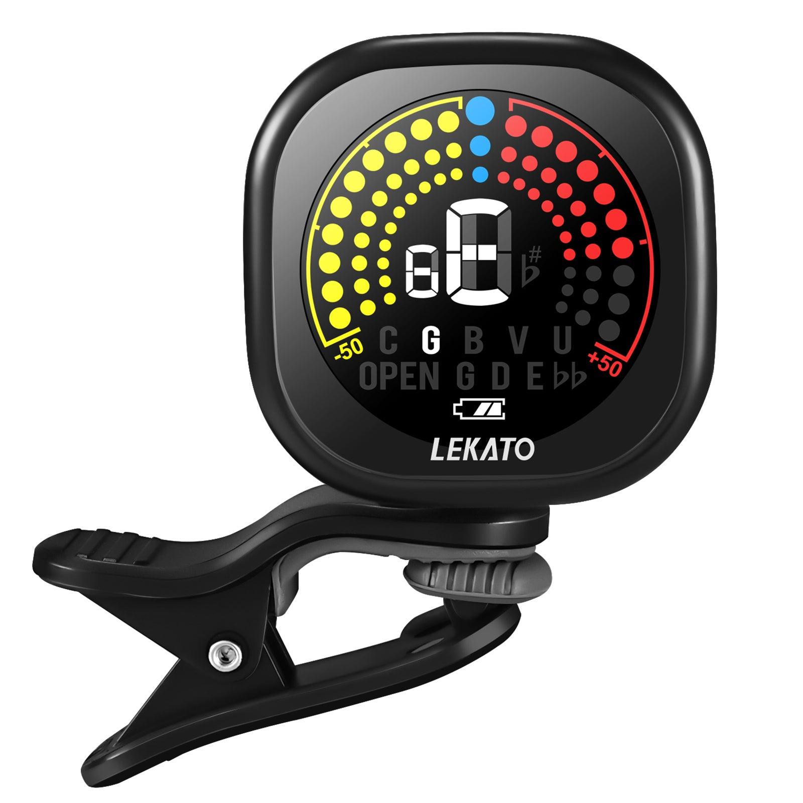 LEKATO Rechargeable Clip-on Tuner for Guitar Bass Ukulele Violin - LEKATO-Best Music Gears And Pro Audio