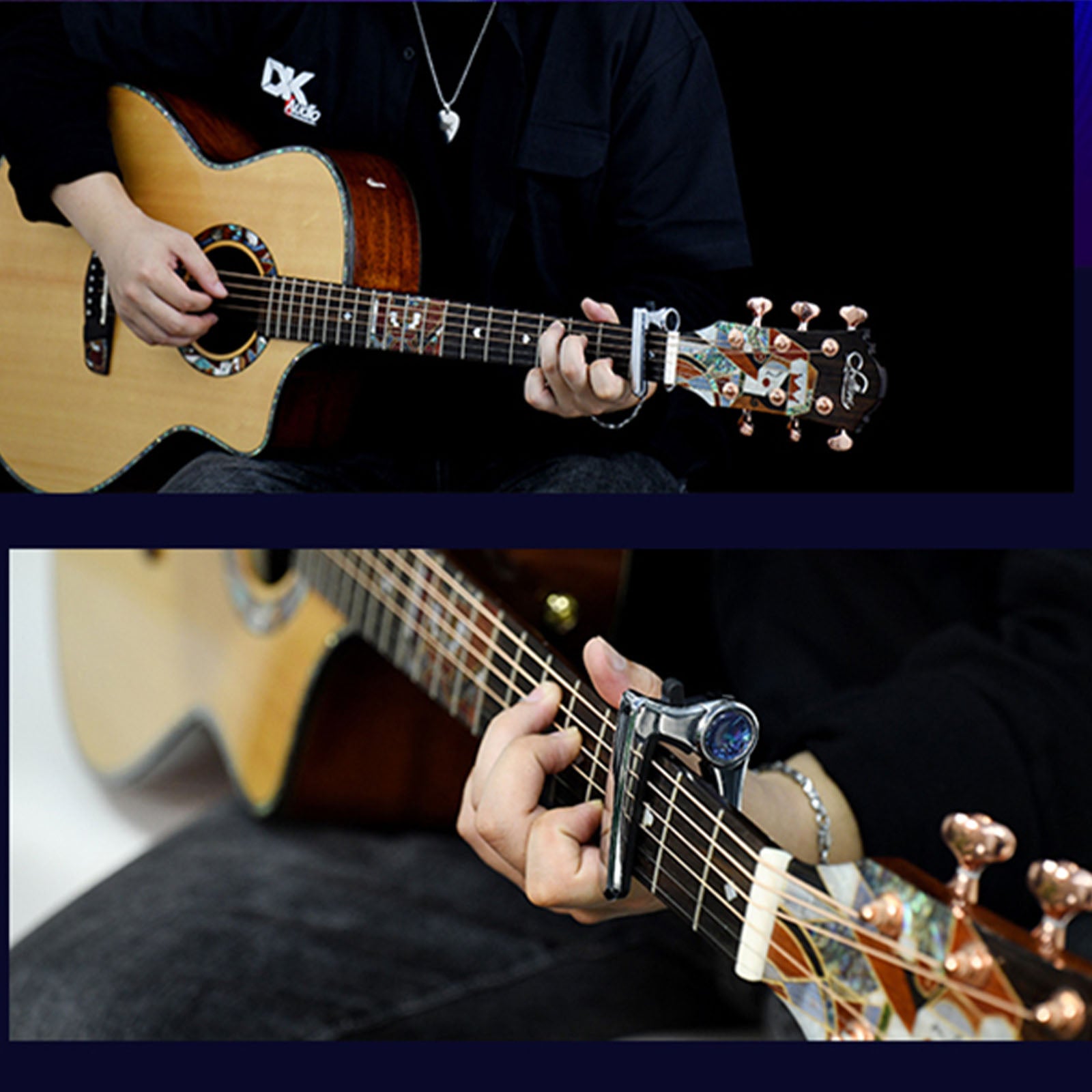 DK iP-1 Guitar Capo Tension Adjustable Zinc Alloy - LEKATO - Buy Musical Instruments, Pedals, Wireless, Drum, Pro Audio & More