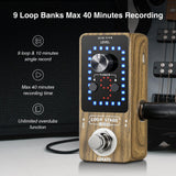 LEKATO Guitar Effect Pedal Looper 9 Loops 40 Mins - LEKATO - Buy Musical Instruments, Pedals, Wireless, Drum, Pro Audio & More