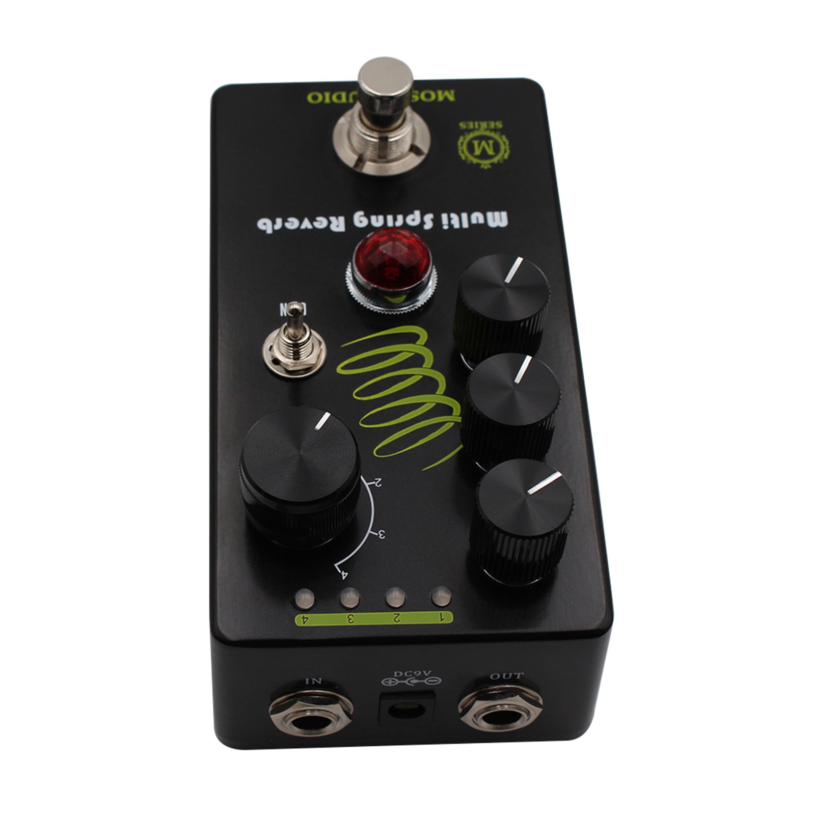 MOSKYAUDIO Multi Spring Reverb Guitar Bass Effect Pedal