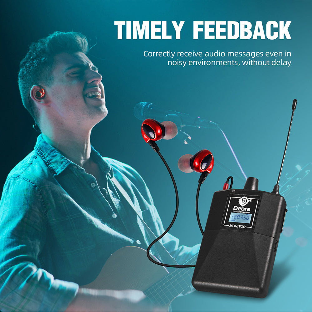 Debra ER-102 Singal Channel UHF In Ear Monitor Wireless System