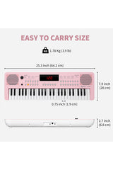 POGOLAB K140 49 Tasten Mini Keyboard Piano 300 Rhythmus