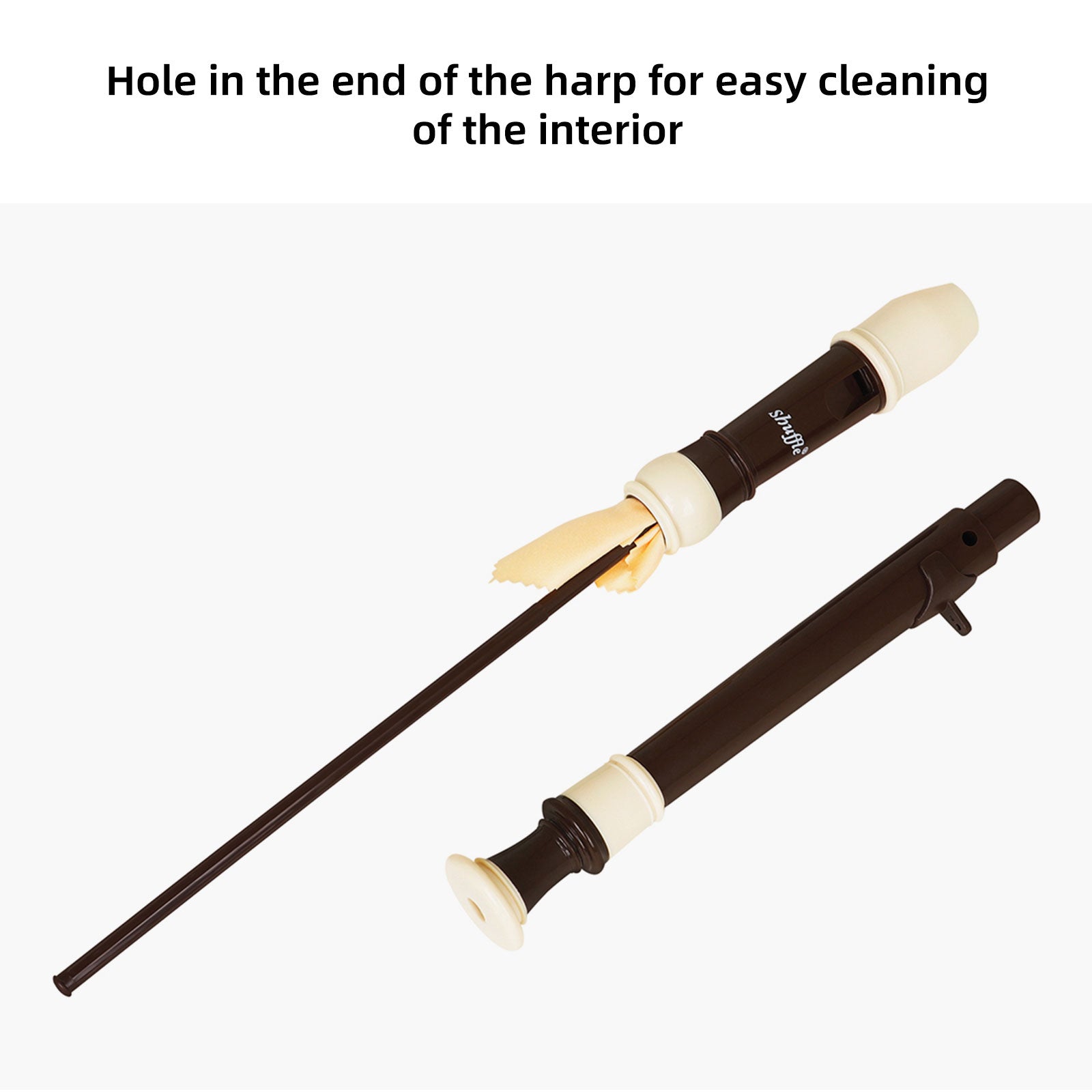 Soprano 8-hole C Key Detachable Baroque Recorder