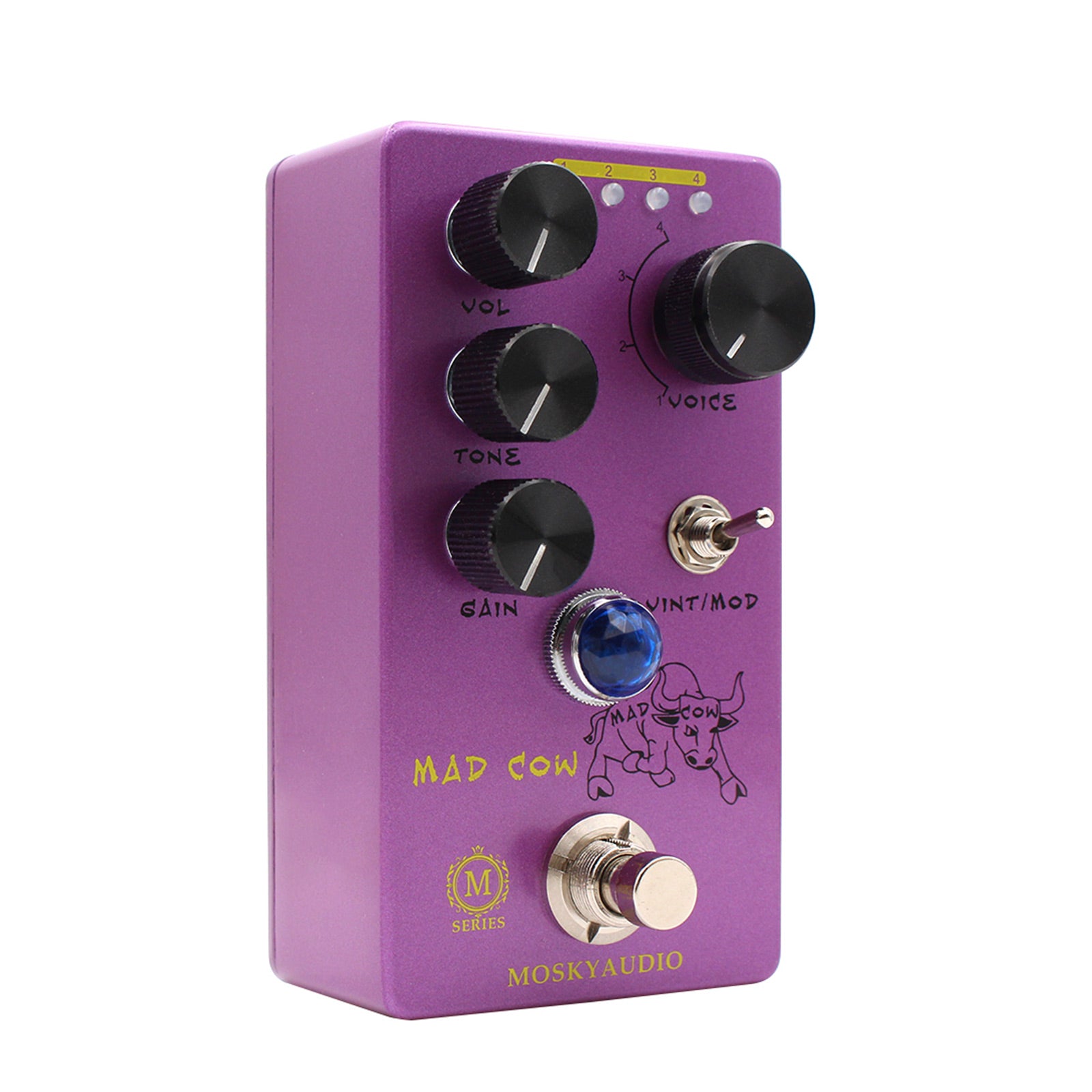 MOSKYaudio MAD COW Distortion Guitar Bass Effect Pedal