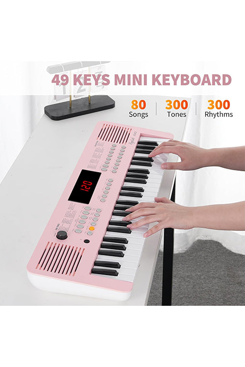 POGOLAB K140 49 Tasten Mini Keyboard Piano 300 Rhythmus