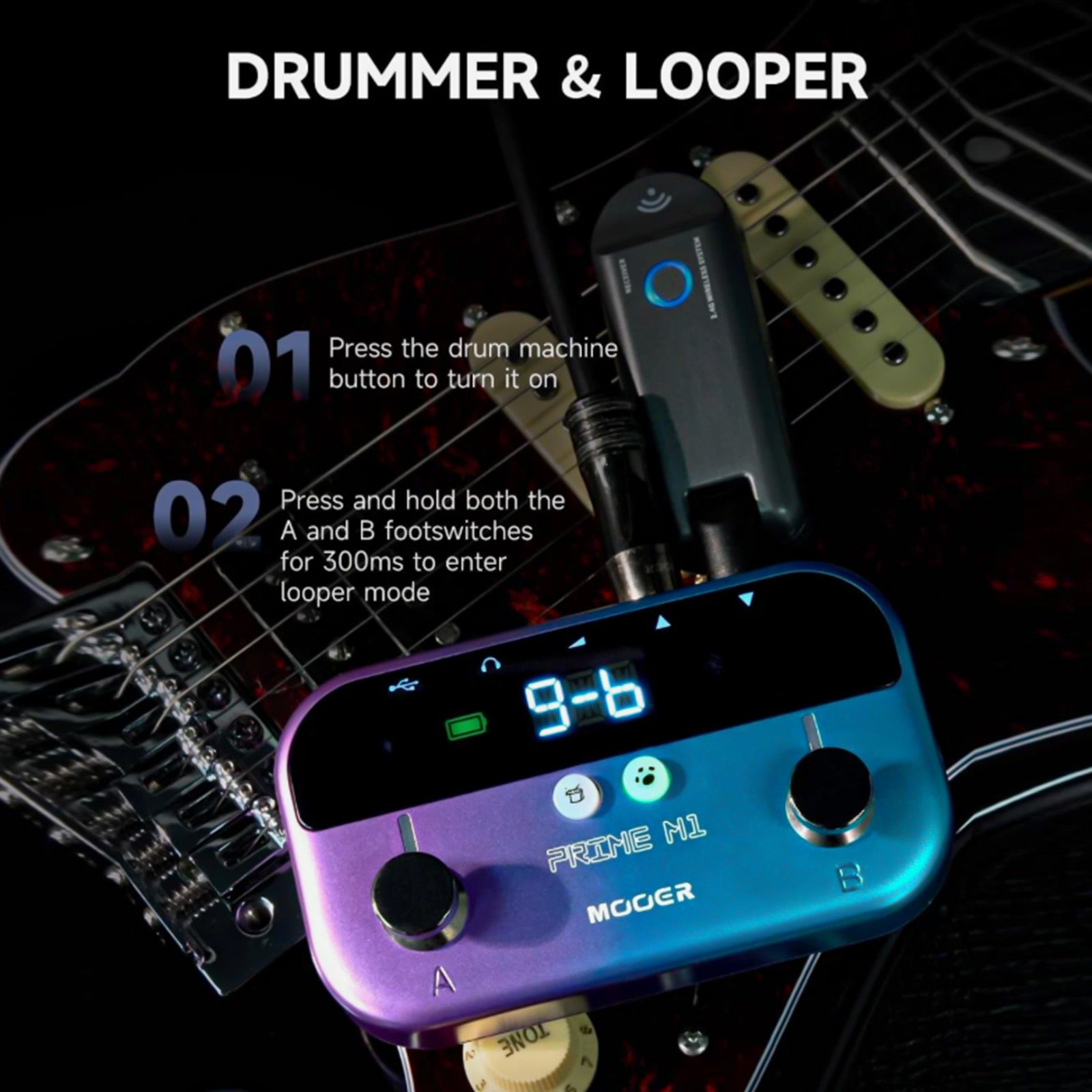 MOOER Prime M1 Intelligent Effects Pedal Multi-Effects Processor