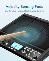 LEKATO PD708 Electric Drum Pad with 9 Velocity-Sensitive Percussion Sample Pad, 1,000+ Sounds, 32GB Internal Memory, Bluetooth, Drum Set Pad Multipad with MIDI, 24 FX, 4 Trigger Inputs - LEKATO - Buy Musical Instruments, Pedals, Wireless, Drum, Pro Audio & More
