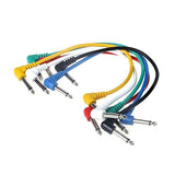 LEKATO オーディオエフェクター用 6インチギターパッチケーブル 6本パック