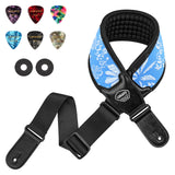 LEKATO LGS-1 3.5 Inch 3D Sponge Guitar Straps