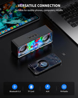 JAMELO A39 Mechanical Style 10W Speakers RGB Lights