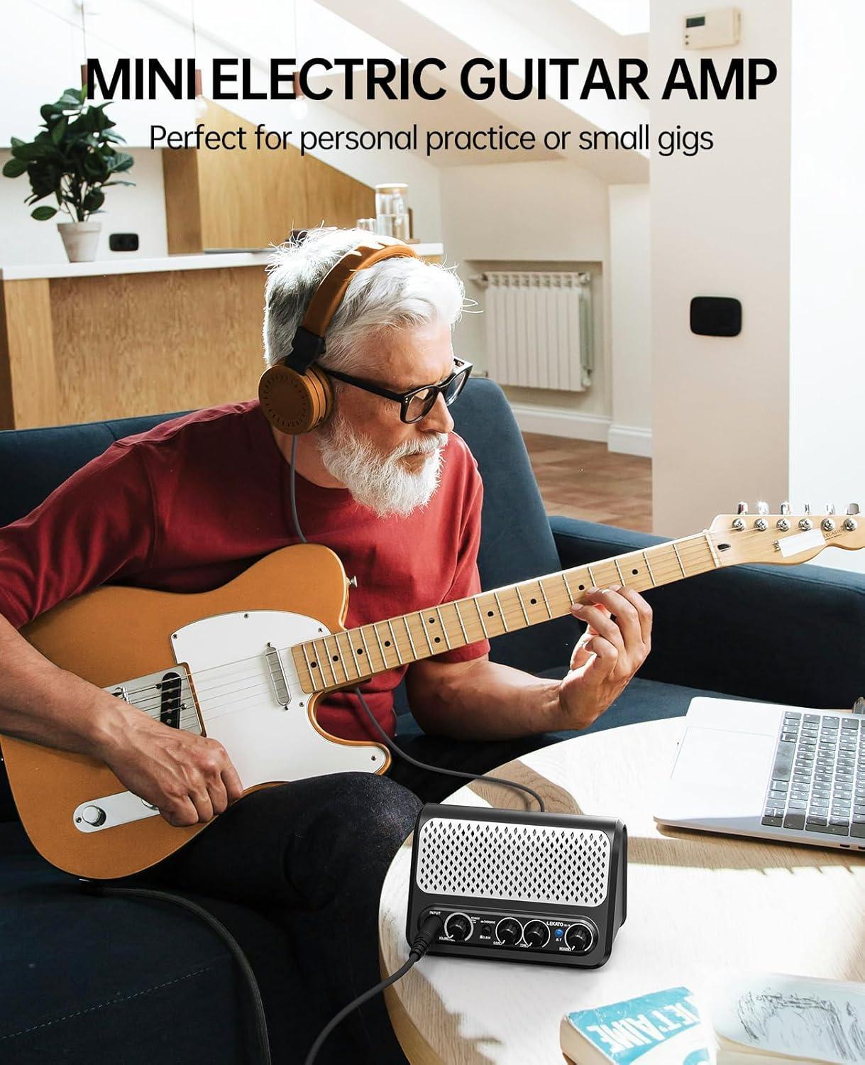 LEKATO iG-10 Guitar Amp 10W Reverb Clean Overdrive Channel Amplifier