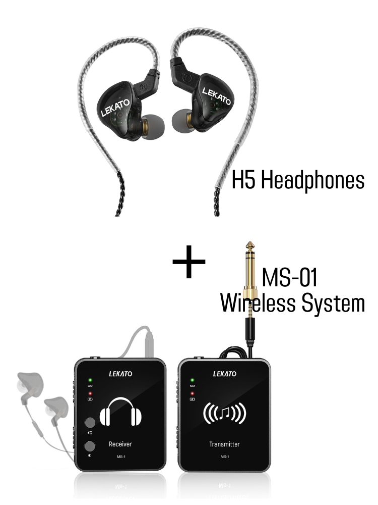 LEKATO MS-1 Wireless in-Ear Monitor System - LEKATO - Buy Musical Instruments, Pedals, Wireless, Drum, Pro Audio & More