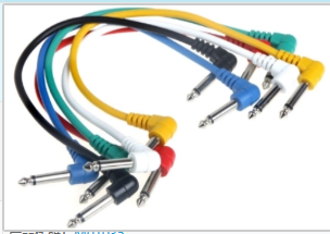 LEKATO 6 Pack 6" Guitar Patch Cables for Audio Effector