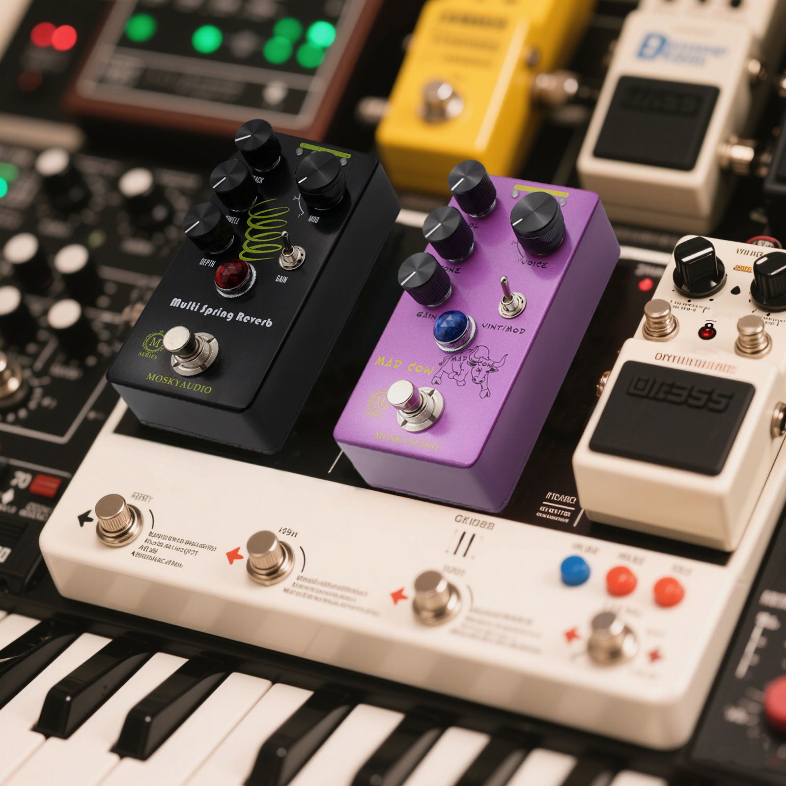 MOSKYaudio MAD COW Distortion Guitar Bass Effect Pedal