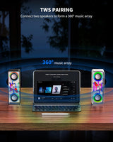 JAMELO A39 Mechanical Style 10W Speakers RGB Lights