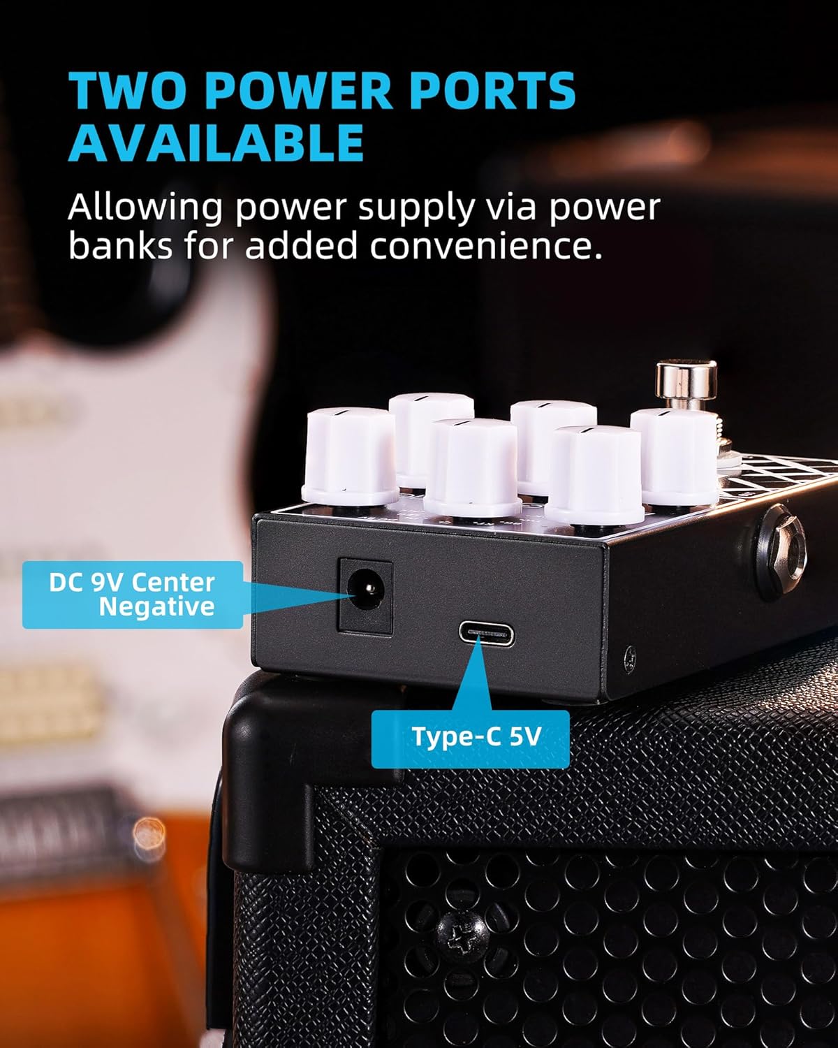 LEKATO EP-01 Amp Simulator Gitarreneffektpedal 