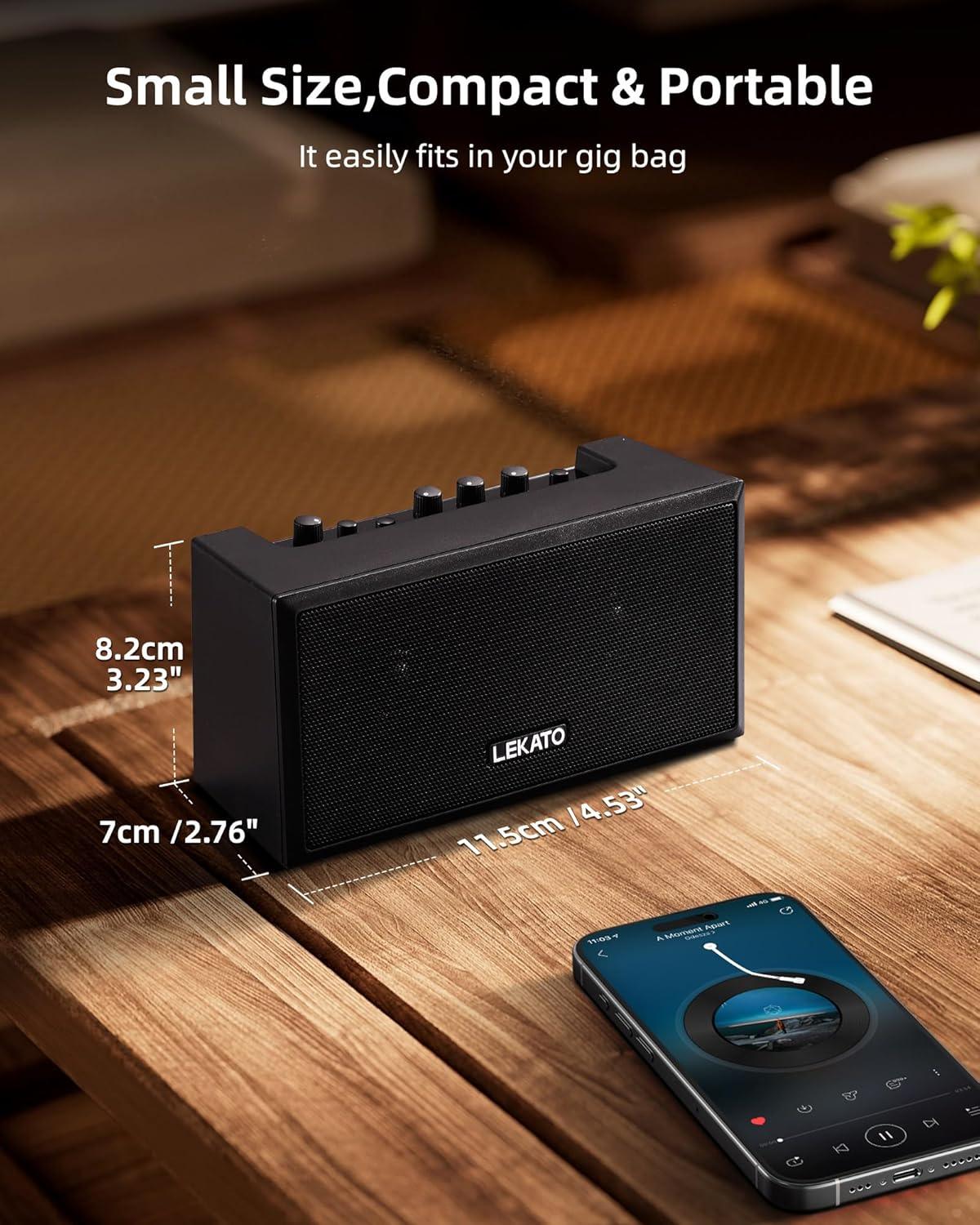 LEKATO GA-02 Clean Overdrive-Effekte E-Gitarrenverstärker 5W Verstärker 