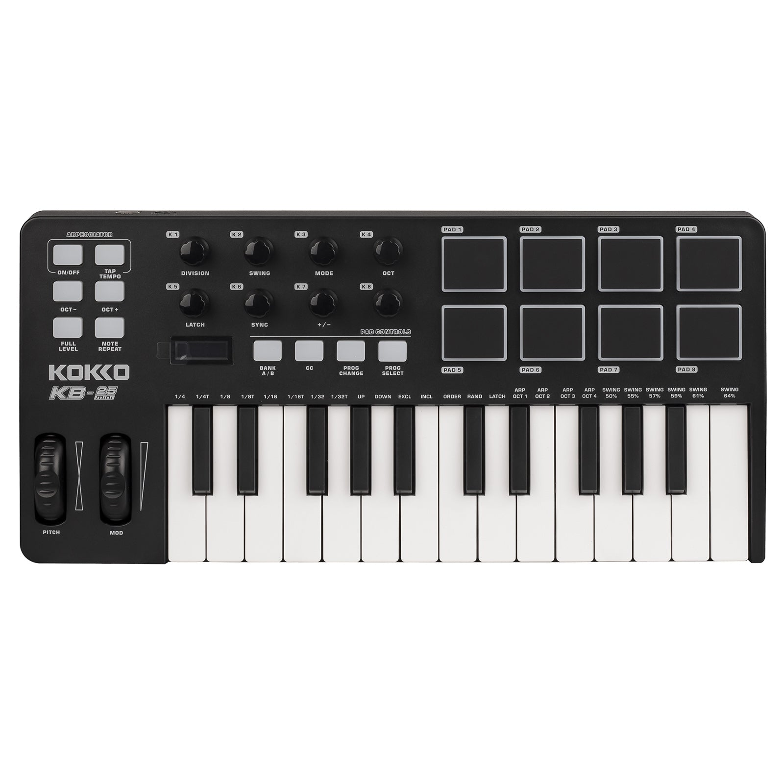 KOKKO KB-25 MIDI-Keyboard-Controller MINI-Mixer