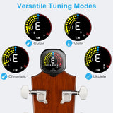 LEKATO Rechargeable Clip-on Tuner for Guitar Bass Ukulele Violin - LEKATO-Best Music Gears And Pro Audio