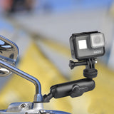 CAMOLO Kamerahalterung Motorrad Lenkerhalterung fürs Fahrrad Rückspiegel Fahrrad (Nur in Deutschland erhältlich)