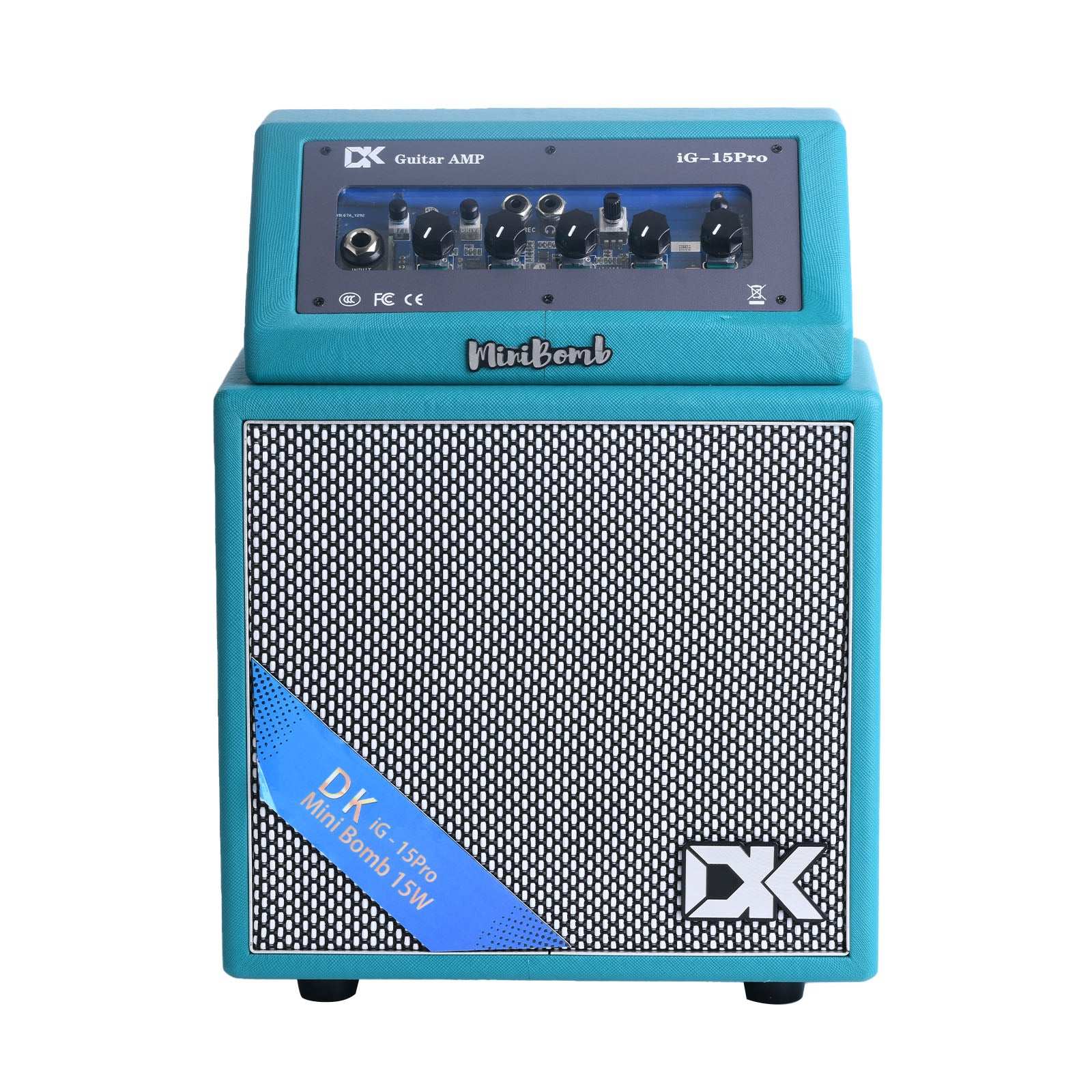 DK iG-15 PRO lectric Guitar Amp 15 Watts Rechargeable Distortion Delay Acoustic