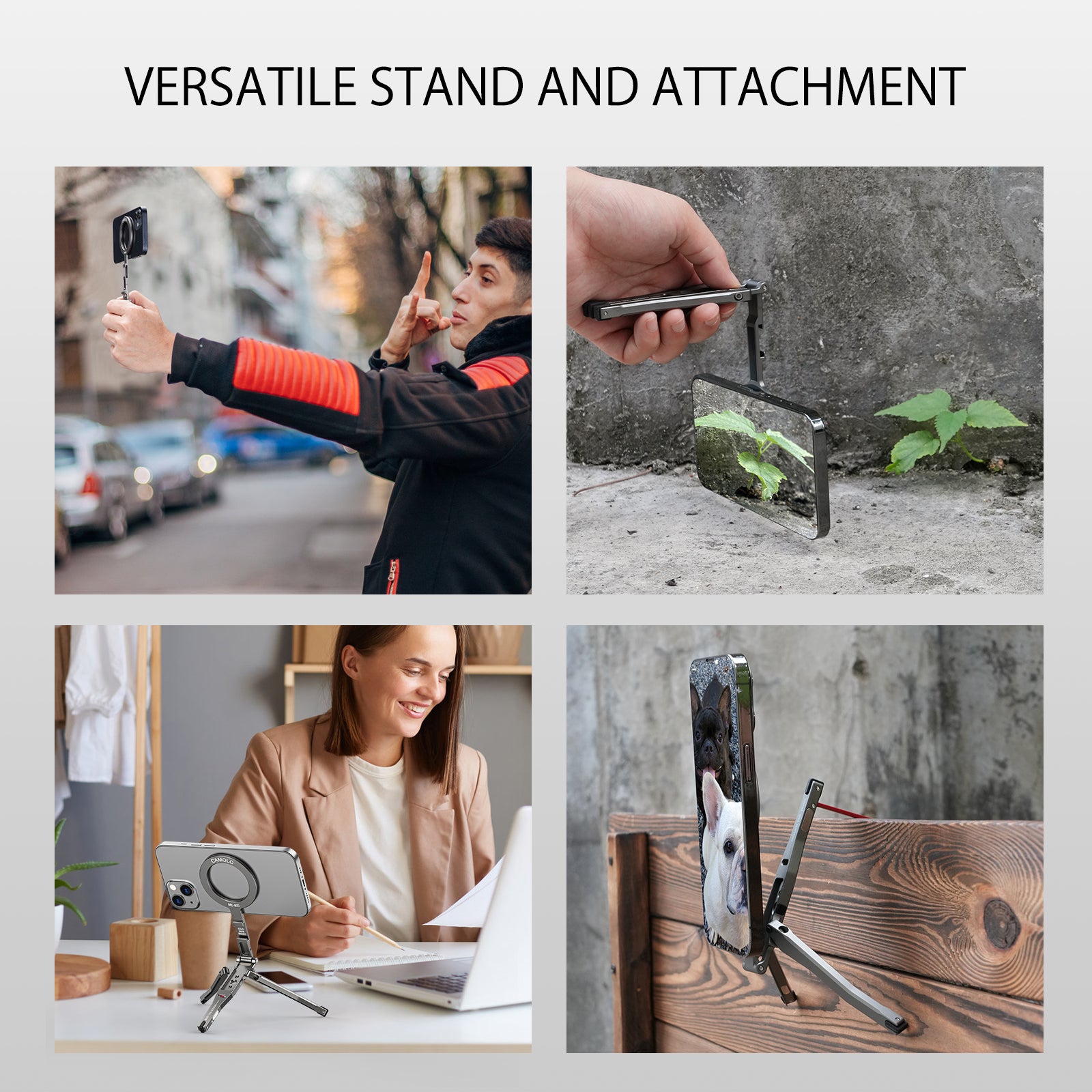 CAMOLO MG-05G Magsafe Phone Holder Foldable Magnetic Pocket Tripod