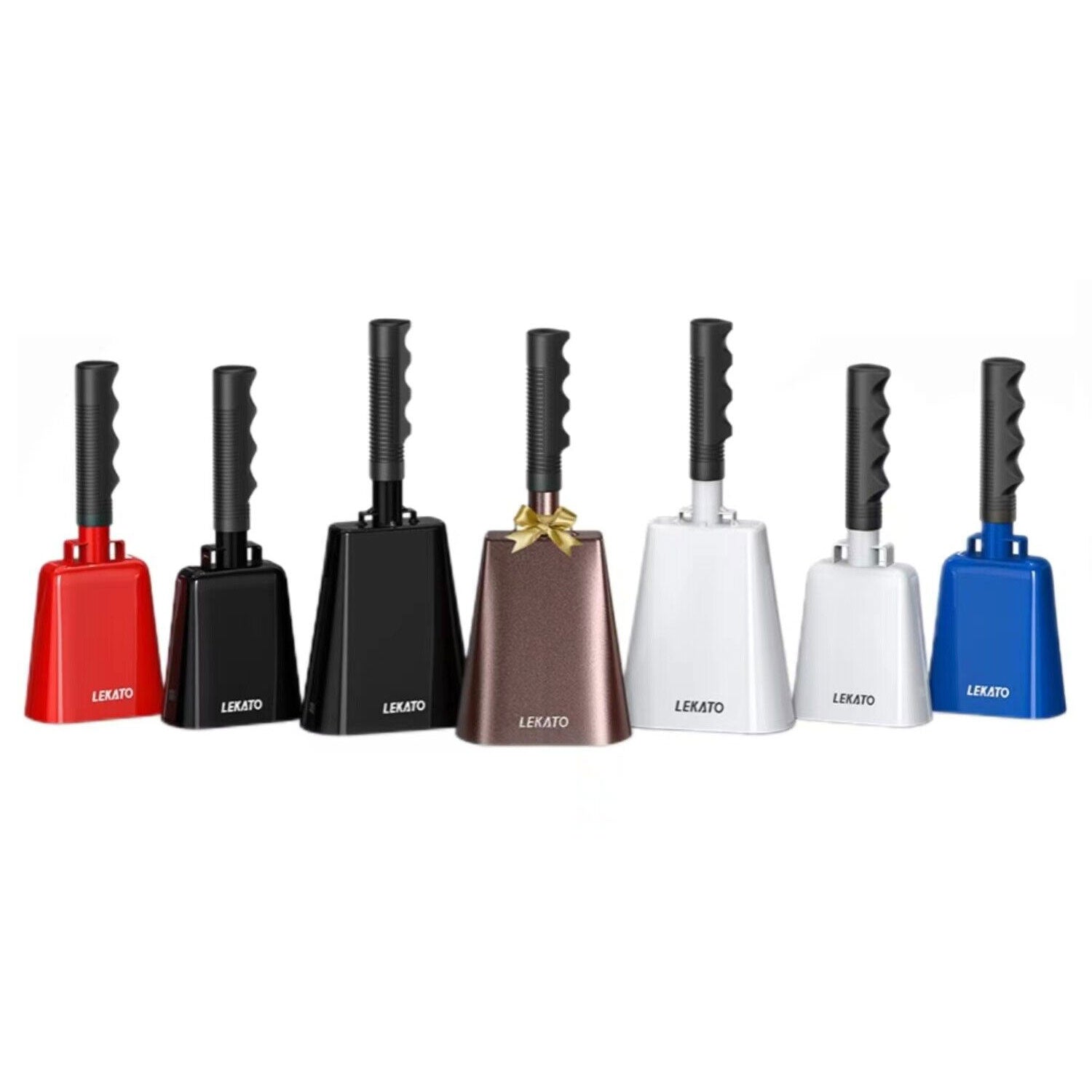 LEKATO 6.3" 8" 10" Steel Cowbell with Handle Cheering Bell for Sports Events Copper - LEKATO - Buy Musical Instruments, Pedals, Wireless, Drum, Pro Audio & More