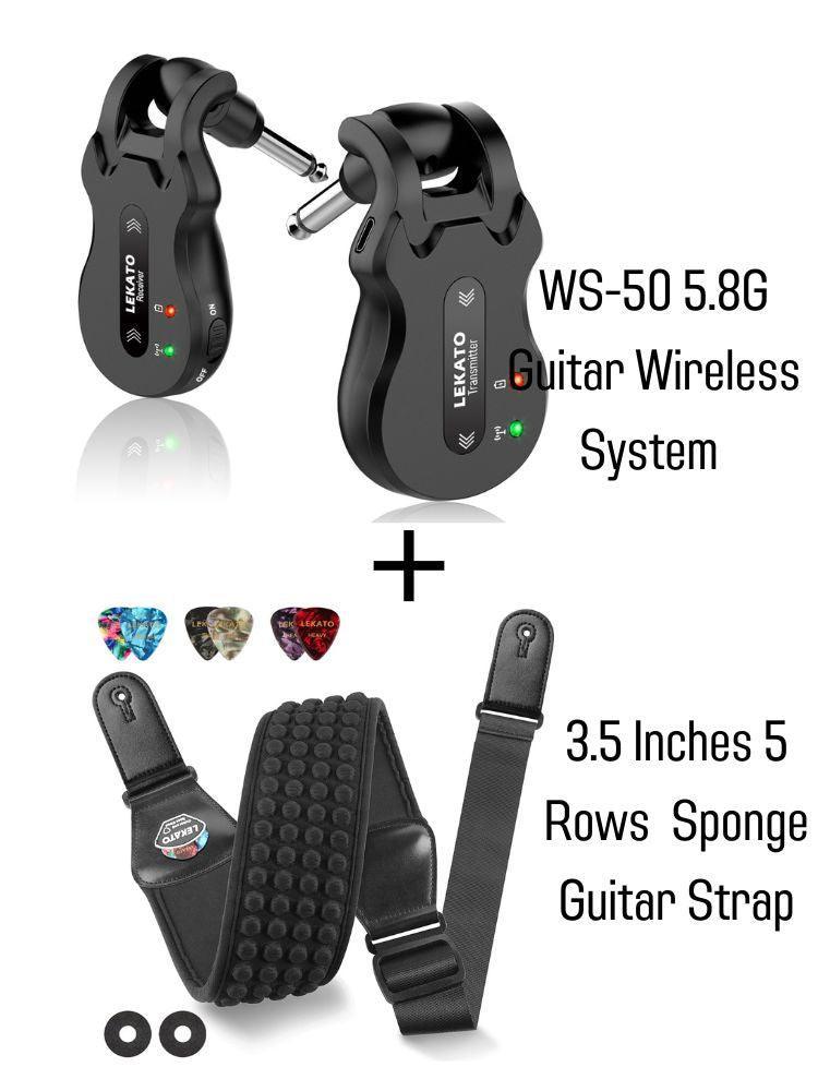 LEKATO WS-50 5.8G Guitar Wireless System Set - LEKATO - Buy Musical Instruments, Pedals, Wireless, Drum, Pro Audio & More