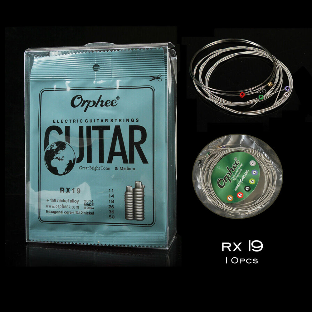 10 Sets Orphee RX19 (11-50) E-Gitarrensaiten 6 Stück dünn