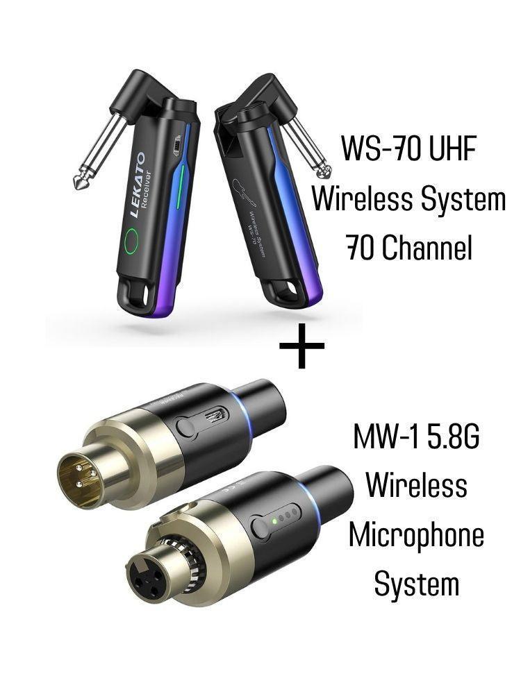 LEKATO WS-70 UHF Wireless System 70 Channel