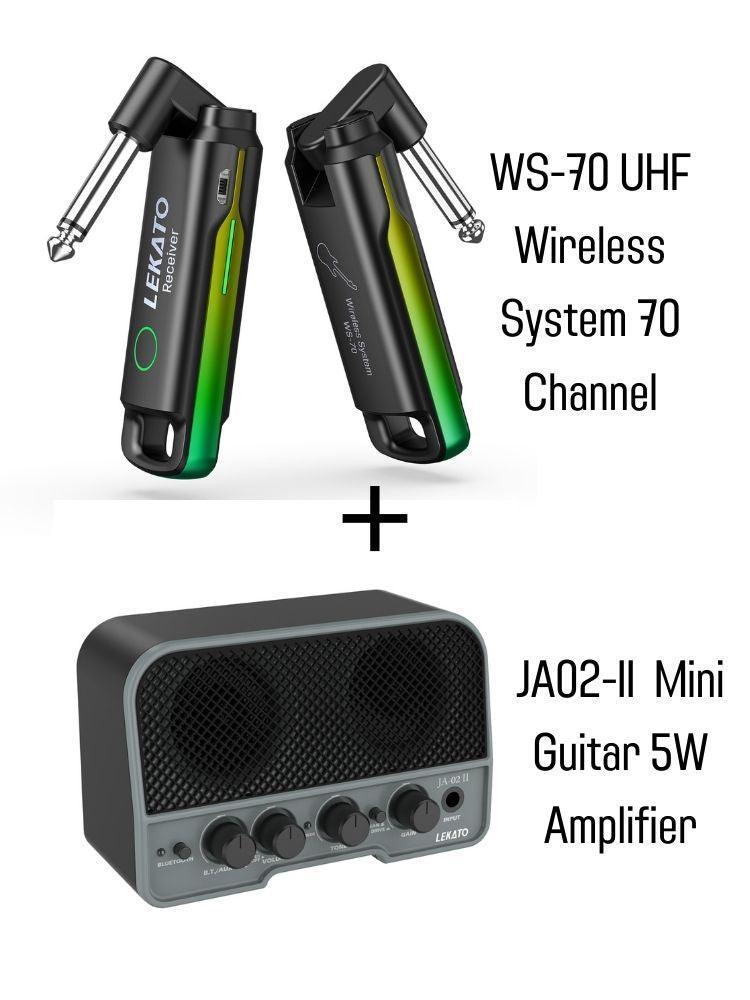 LEKATO WS-70 UHF Wireless System 70 Channel - LEKATO - Buy Musical Instruments, Pedals, Wireless, Drum, Pro Audio & More