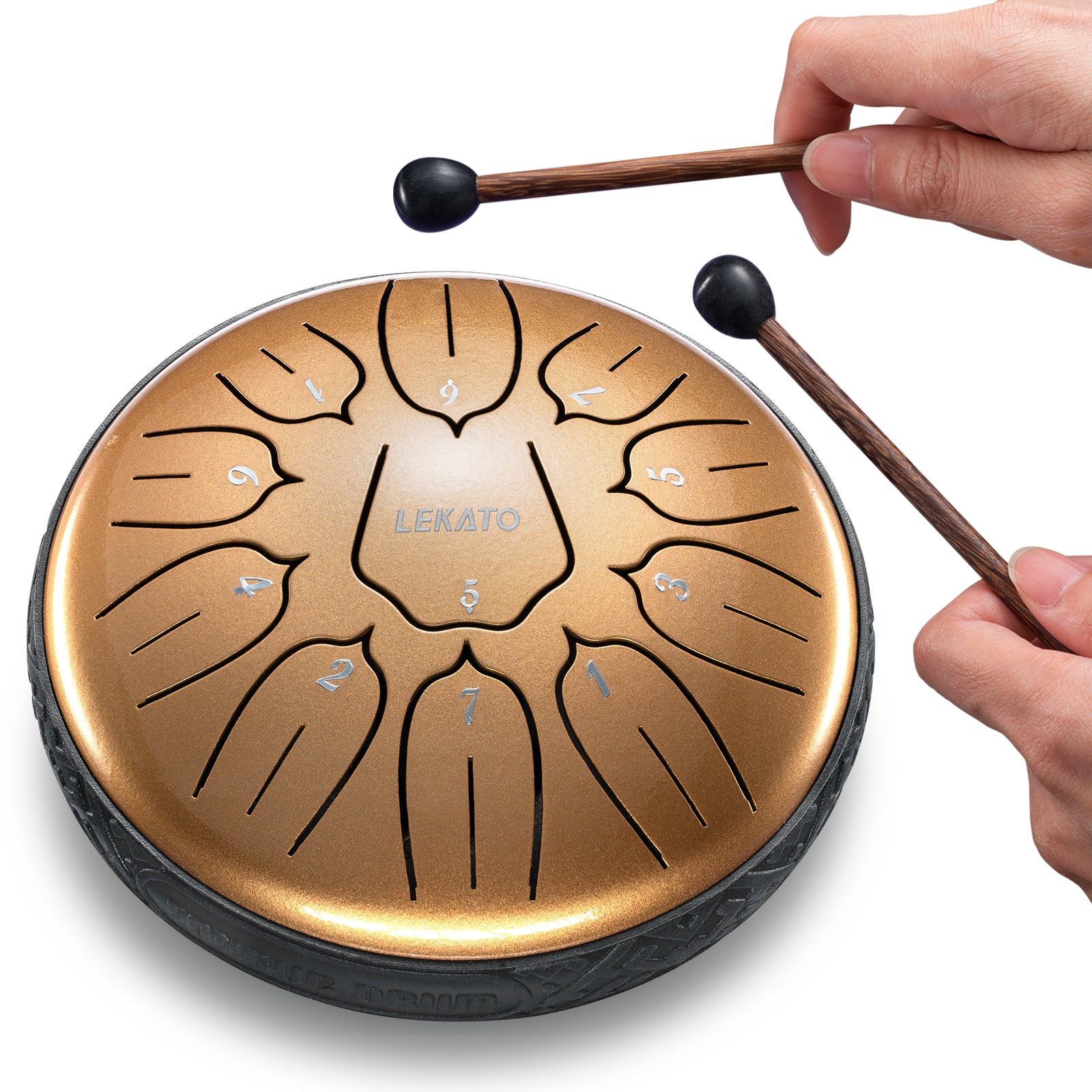 LEKATO 6" Tongue Drum 11 Notes D Tune Percussion Zen Meditation Yoga Gift - LEKATO - Buy Musical Instruments, Pedals, Wireless, Drum, Pro Audio & More
