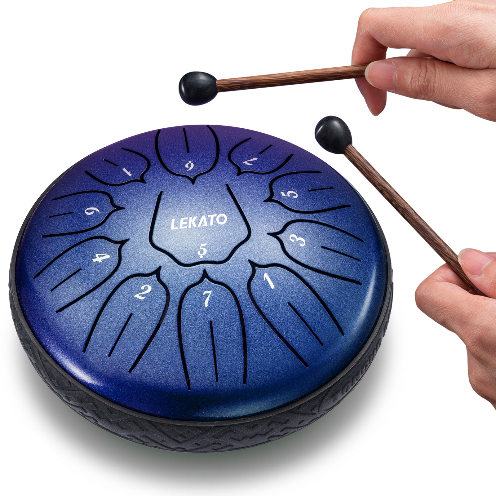 LEKATO 6" Tongue Drum 11 Notes D Tune Percussion Zen Meditation Yoga Gift - LEKATO - Buy Musical Instruments, Pedals, Wireless, Drum, Pro Audio & More