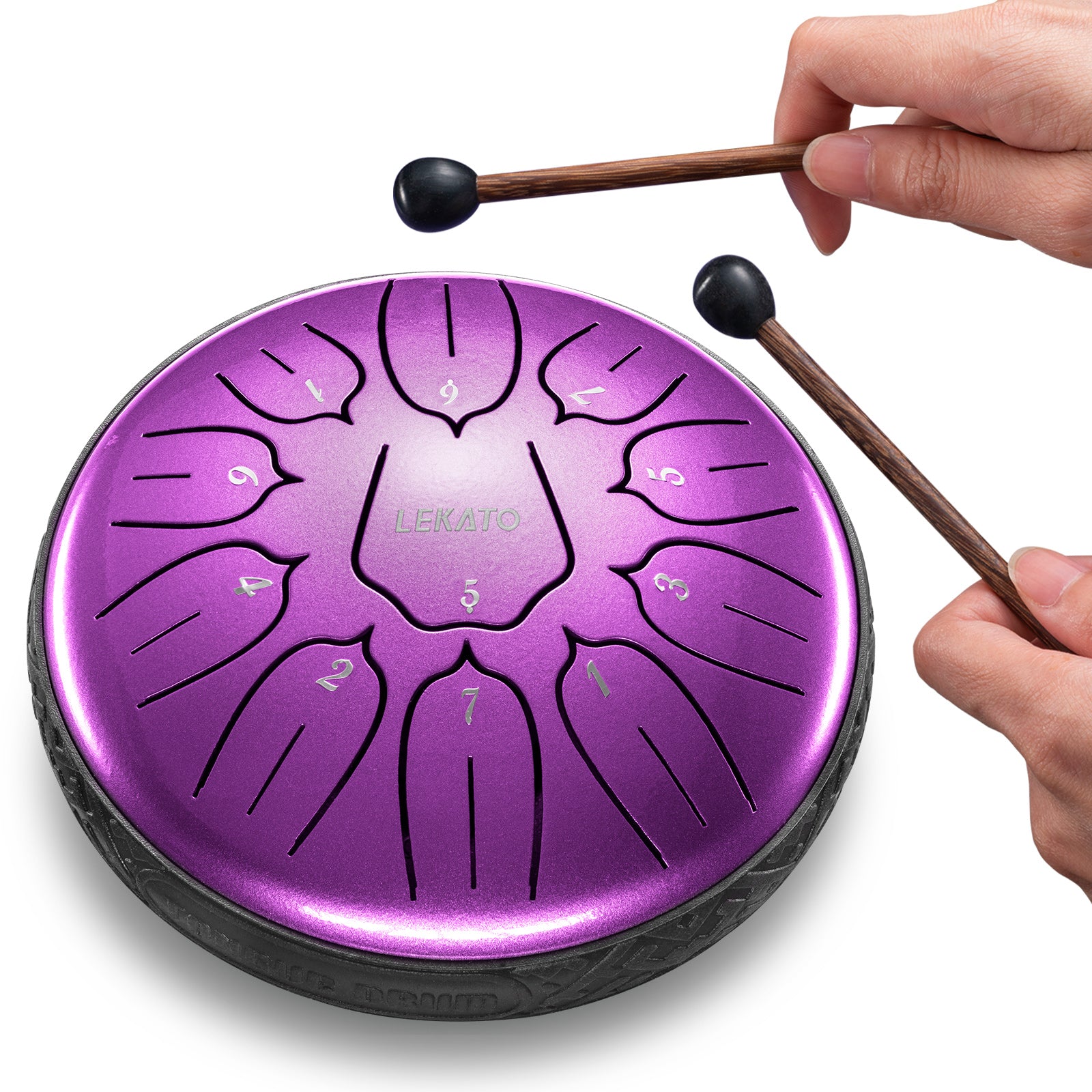 LEKATO 6" Tongue Drum 11 Notes D Tune Percussion Zen Meditation Yoga Gift - LEKATO - Buy Musical Instruments, Pedals, Wireless, Drum, Pro Audio & More