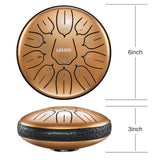 LEKATO 6" Tongue Drum 11 Notes D Tune Percussion Zen Meditation Yoga Gift - LEKATO - Buy Musical Instruments, Pedals, Wireless, Drum, Pro Audio & More