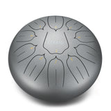 LEKATO 10" Steel Tongue Drum 11 Notes D Major Beginner Meditation Yoga