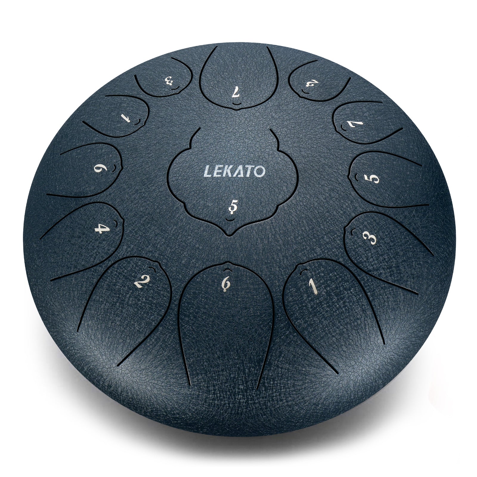 LEKATO 12" Steel Tongue Drum, 13 Töne, C-Tonart, Meditationstrommel für Anfänger
