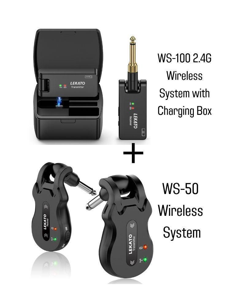 LEKATO WS-100 2.4G Wireless System with Charging Box