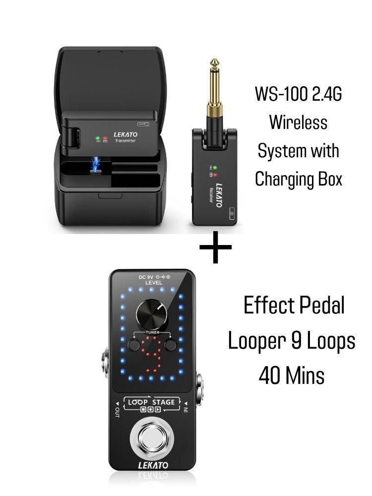 LEKATO WS-100 2.4G Wireless System with Charging Box